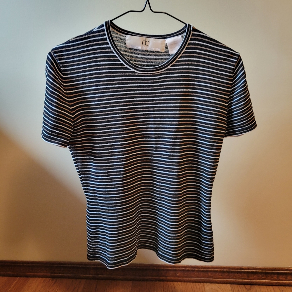 Vintage stretchy striped top